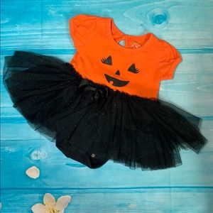 Children’s Place pumpkin tu-tu onesie. 0-3 m